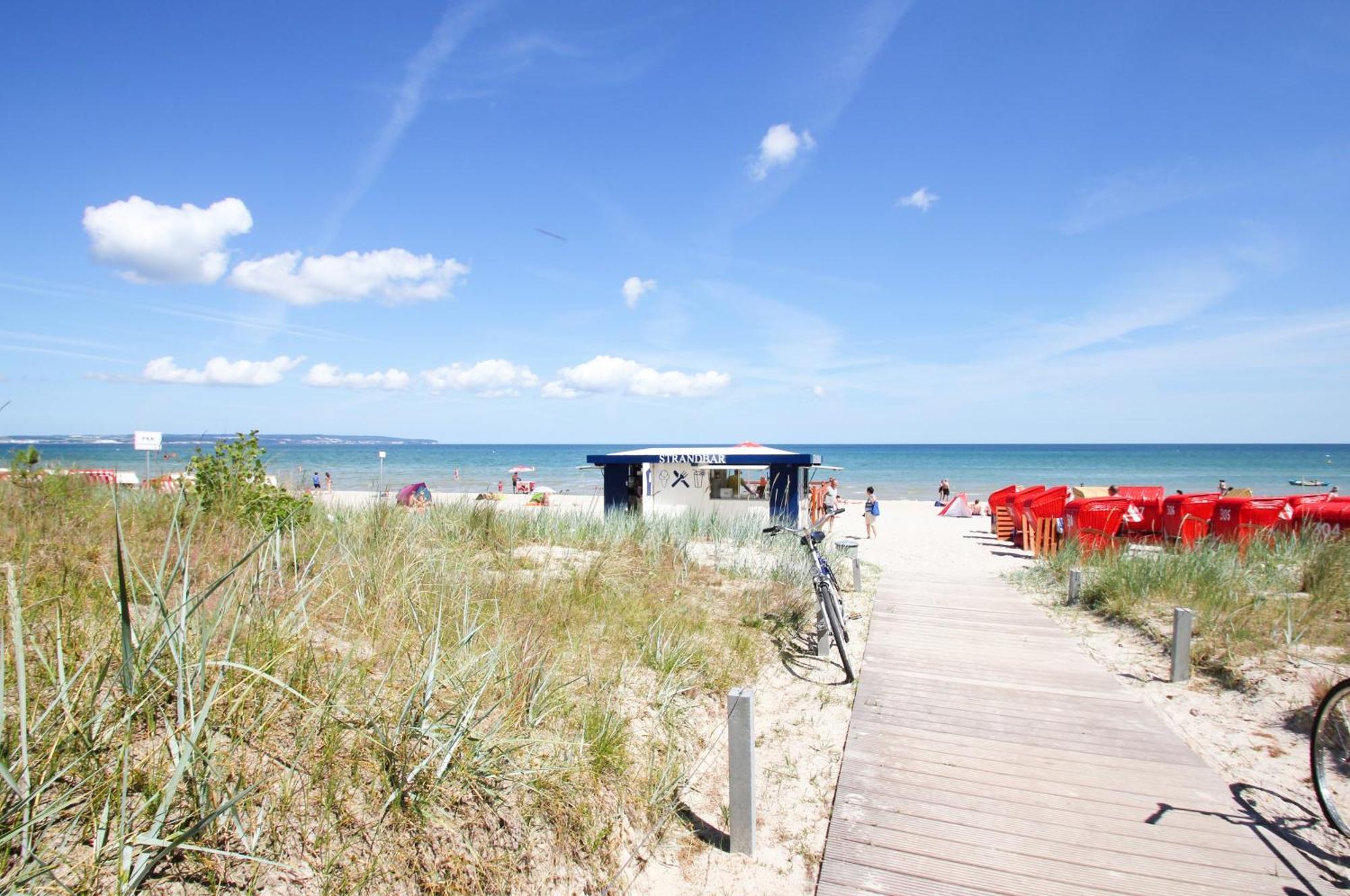 Aparthotel Ostsee Fewo 36 Balkon, Meerblick, Strand Binz Bagian luar foto