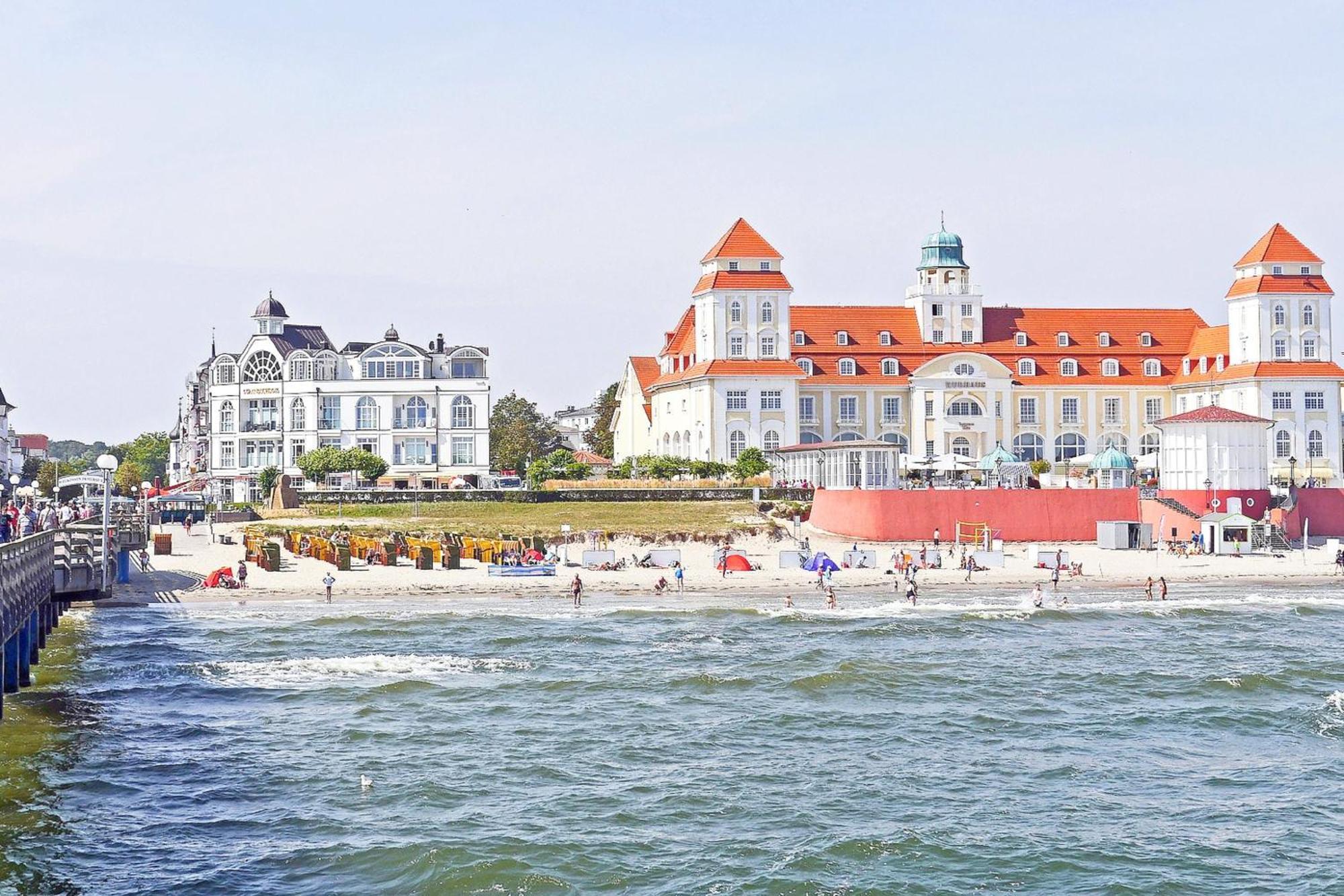 Aparthotel Ostsee Fewo 36 Balkon, Meerblick, Strand Binz Bagian luar foto