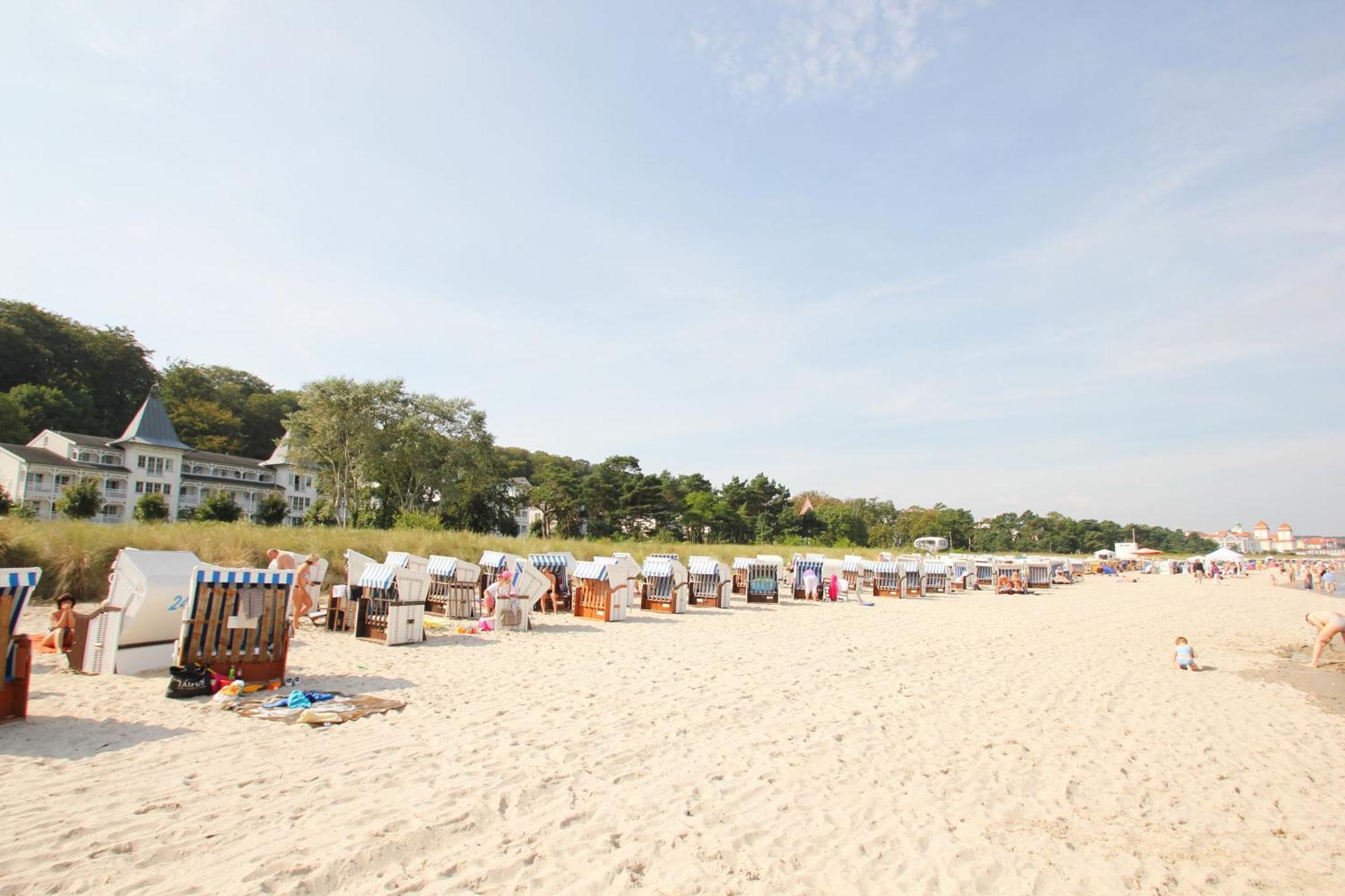 Aparthotel Ostsee Fewo 36 Balkon, Meerblick, Strand Binz Bagian luar foto